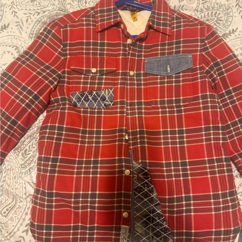 Red Plaid boys jacket